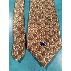 Penn State Nittany Lions RM Sports 100% Silk Tie Made in USA – Tonal Logo – 2000
